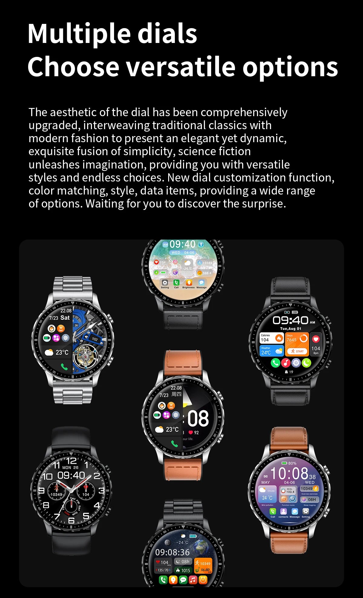 LIGE 2026 New Outdoor Sports Smart Watch Men 1.85“ HD Screen Heart Rate Bluetooth Call IP68 Waterproof Business Smartwatch Men