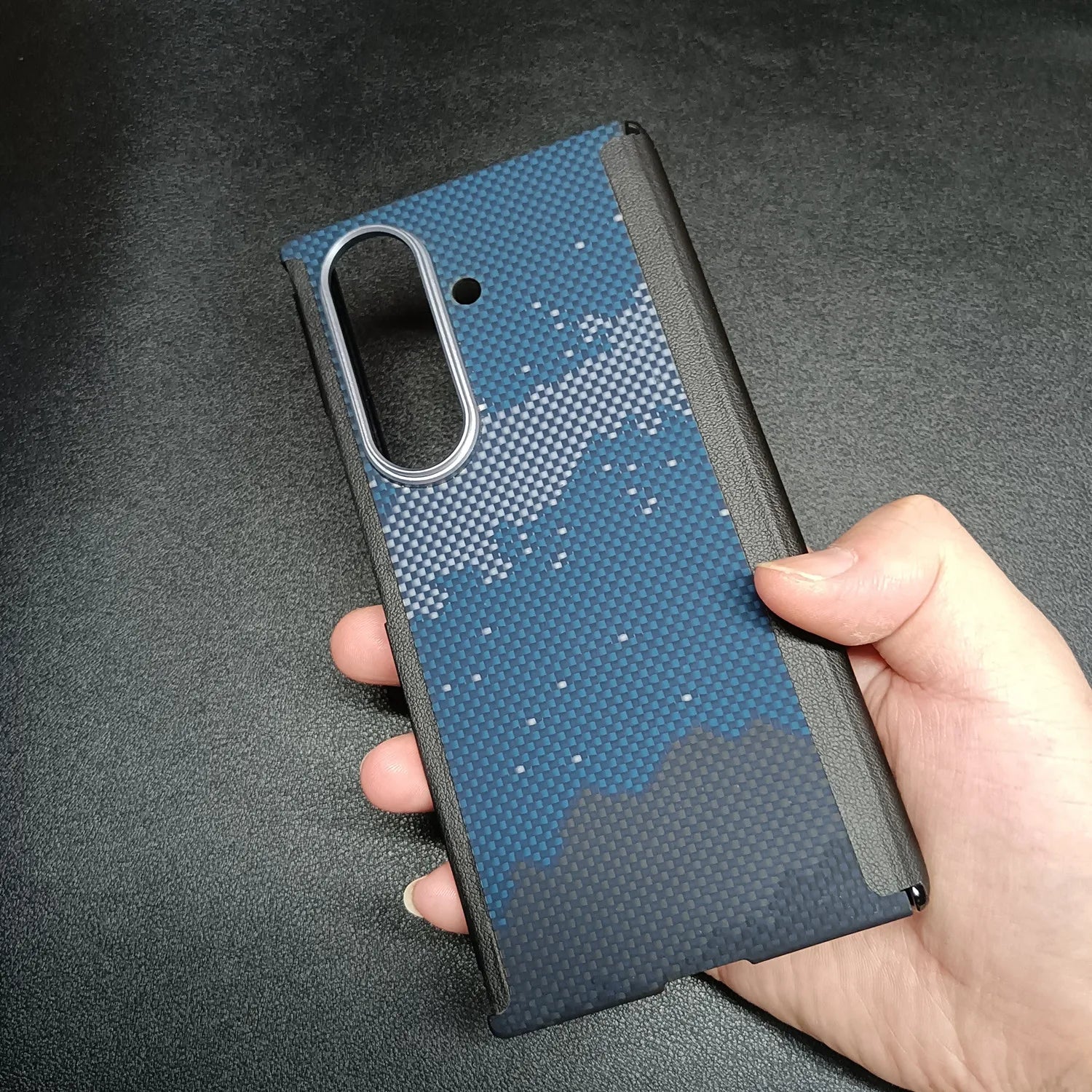 Samsung Galaxy Z TriFold Case: Aramid Fiber Slim Military-Grade Cover Milky Way Samsung Galaxy Z TriFold Tidesmit