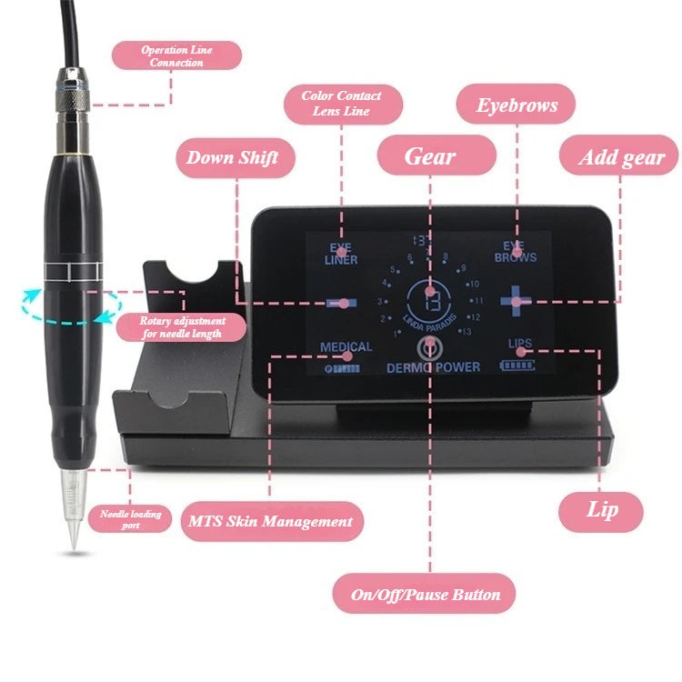 Tidesmit Permanent Makeup Machine for Professional Eyebrow and Lip Procedures Permanent Makeup Machines Tidesmit