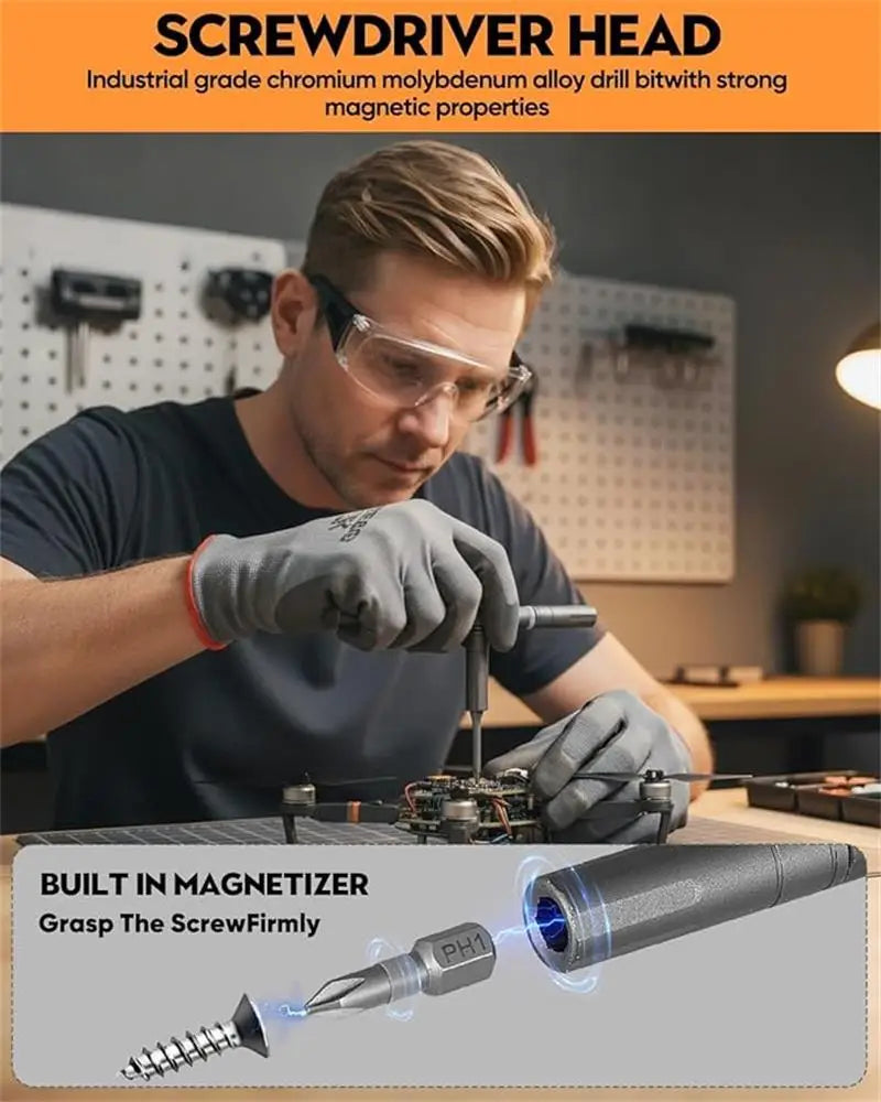 42 in 1 Magnetic Screwdriver Set, Multi Bit Ratchet Driver Portable Repair Tool Kit for Furniture, Computer, Bicycle, DIY