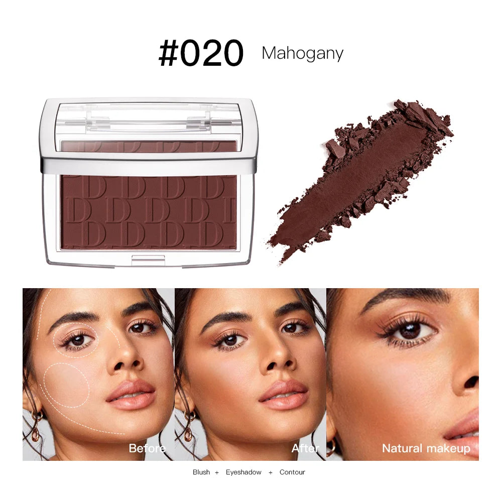 Tidesmit matte natural peach cheek tint blush palette swatch showing waterproof face makeup texture detail