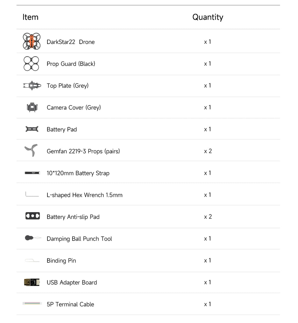 GEPRC DarkStar22 FPV Drone with O4 Air Unit and 1104 7500KV Motors Tidesmit