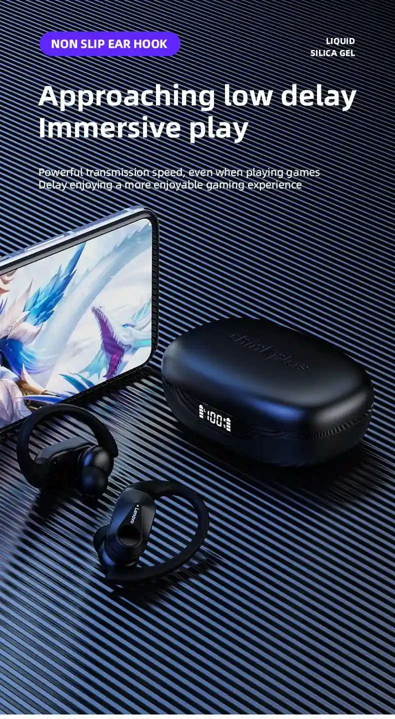 Wireless Bluetooth Sports Earbuds - Waterproof Ear Hook Design Tidesmit