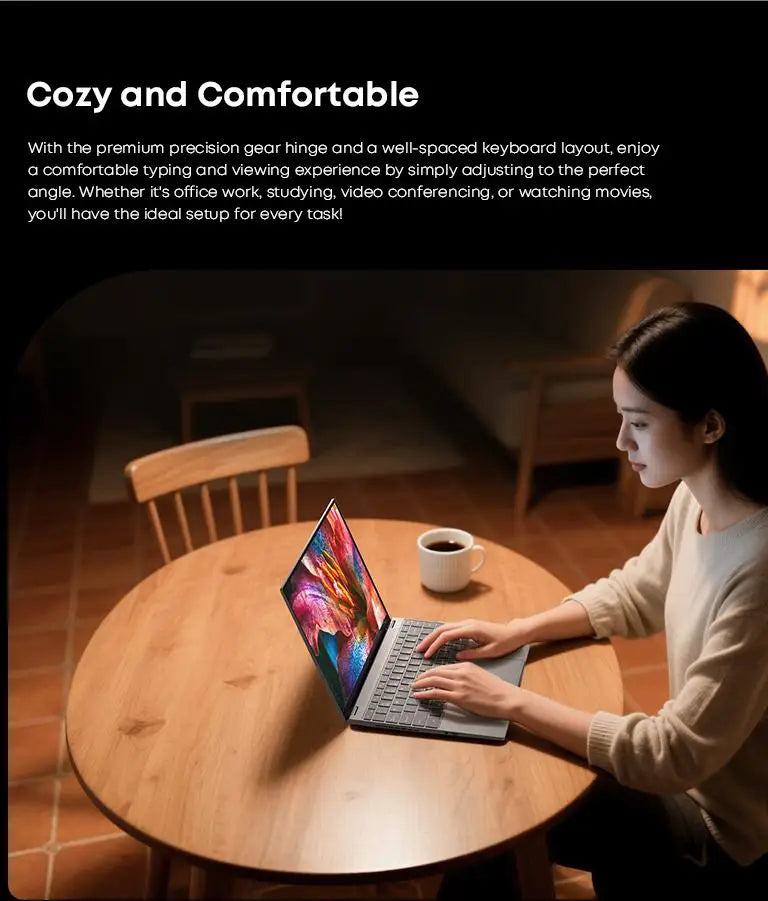 CHUWI FreeBook 2-in-1 Touch Screen Laptop Laptop 13.4'' IntelN150 16GB LPDDR5 RAM 512GB SSD FHD 2520x1680 WiFi6 BT5.2 Windows 11