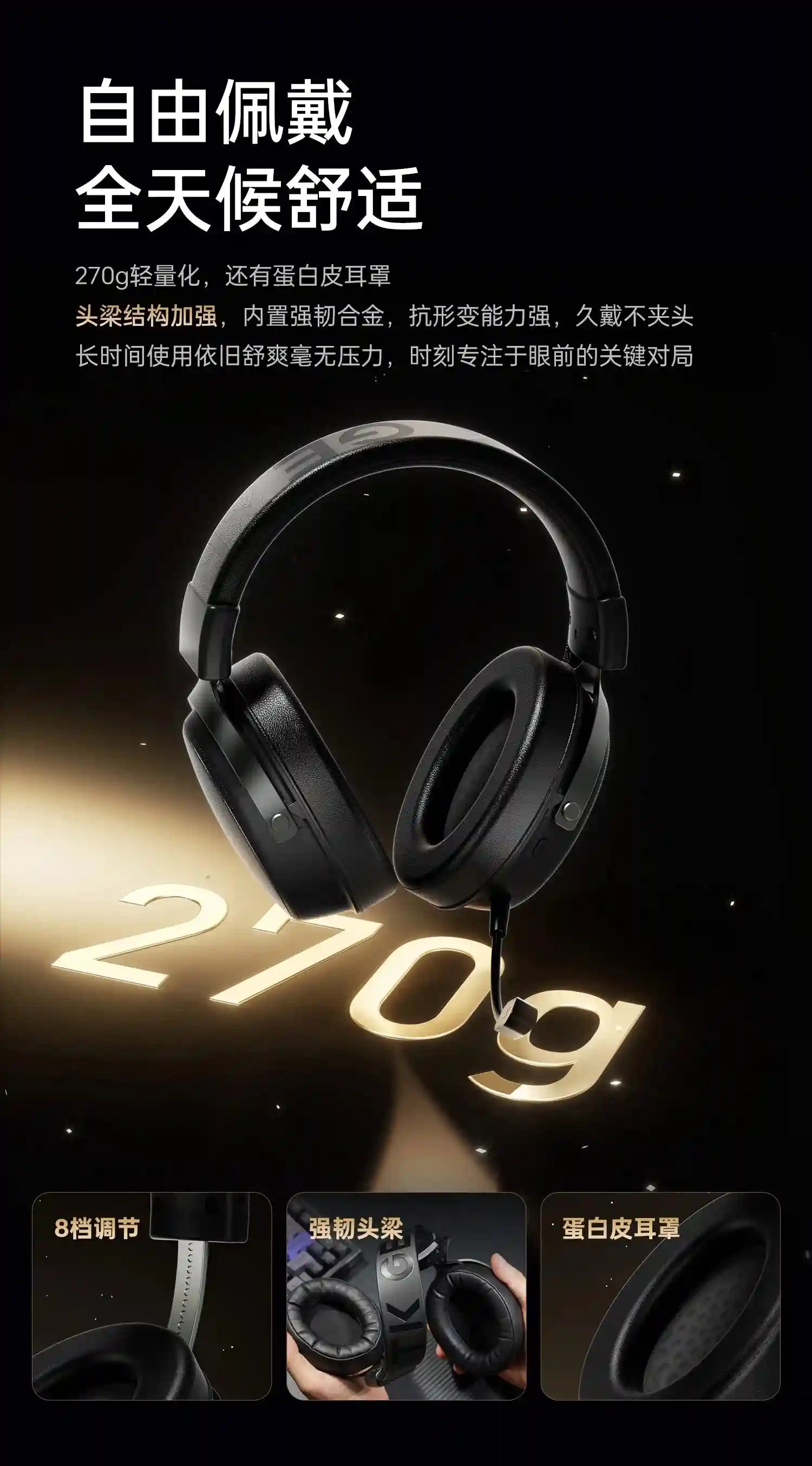 Tidesmit Wireless Headphones - Active Noise Cancellation & Low Latency Tidesmit