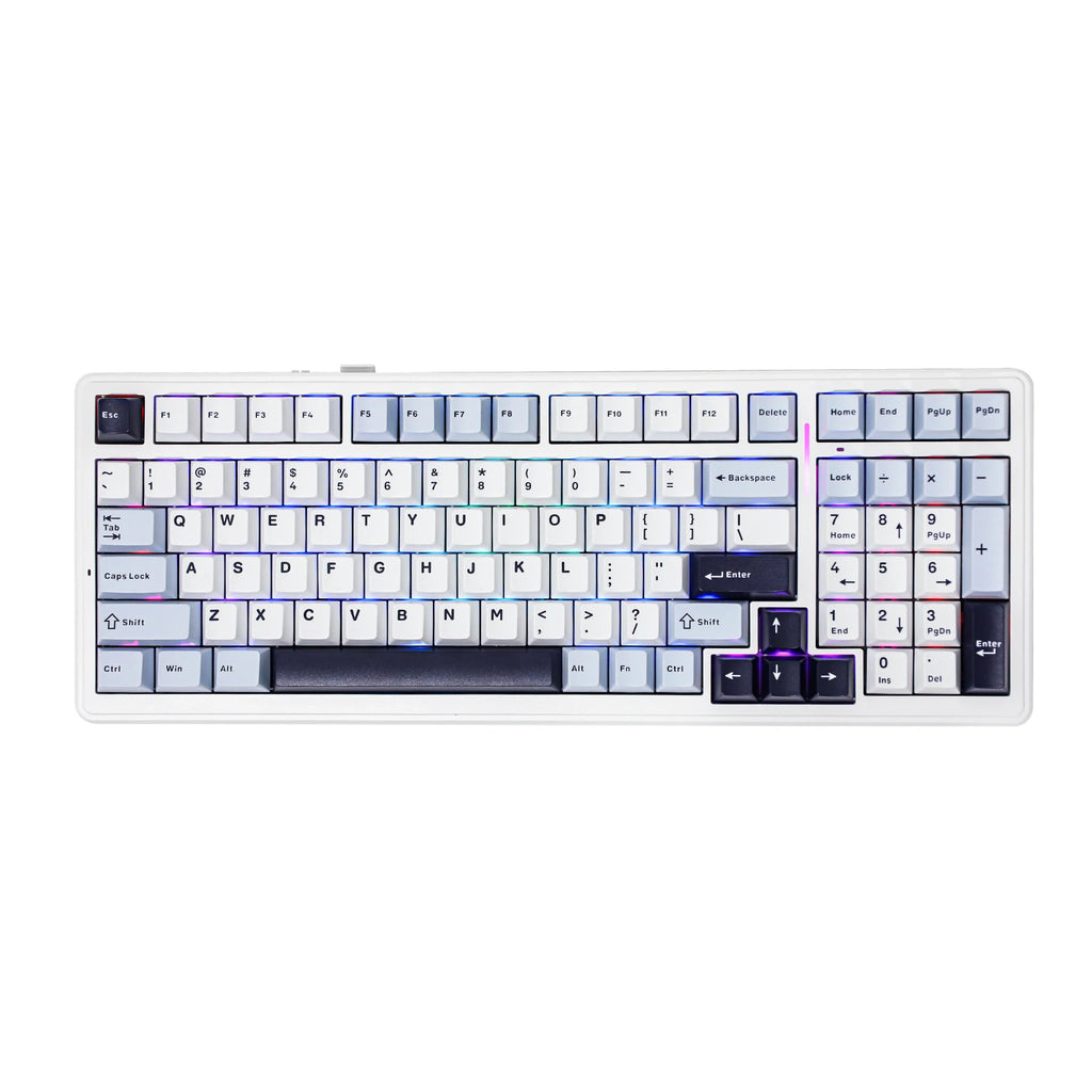 EPOMAKER x AULA F99 98% Gasket-Mounted Wired/BT/2.4GHz Wireless NKRO Mechanical Keyboard North-facing RGB 8000mAh Battery
