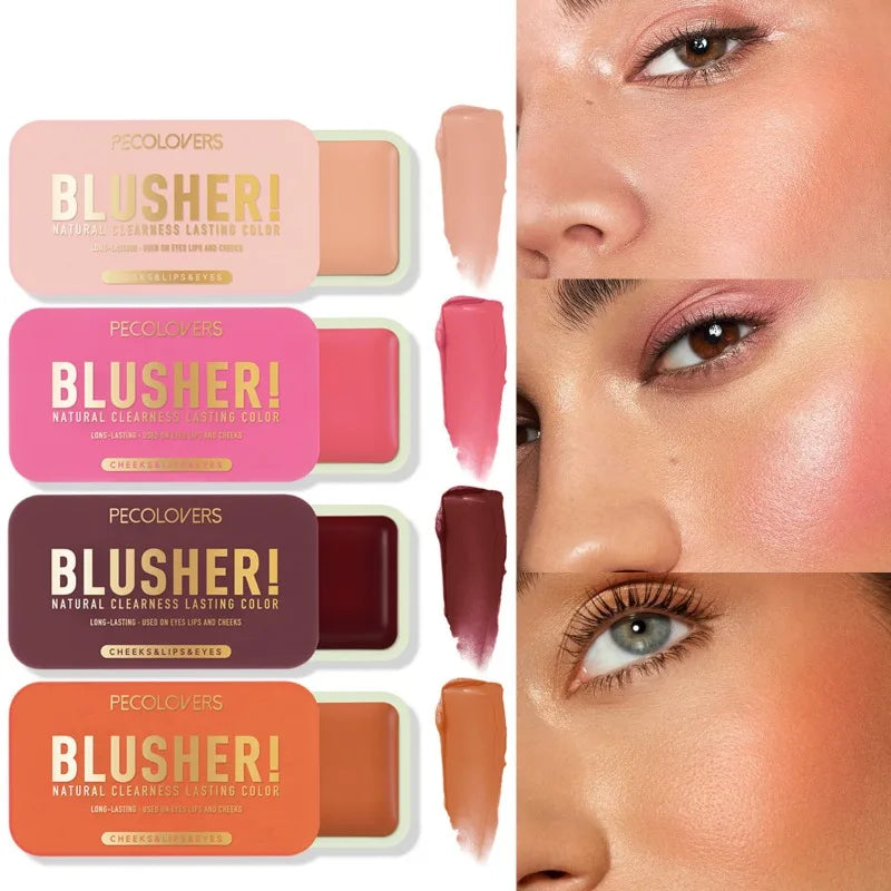 Tidesmit Lasting Rose Orange cream blush for soft mist cheek contour and brightening face makeup