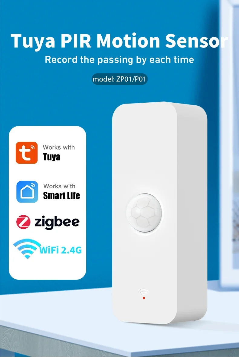 Smart PIR Motion Sensor WiFi Infrared Detector for Home Automation Tidesmit