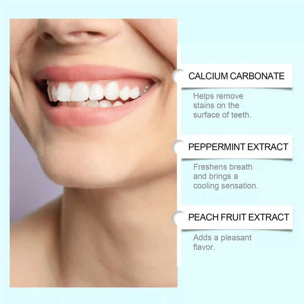 Tidesmit Radiant Whitening Toothpaste for deep stain removal and fresh mint breath for dazzling white teeth.