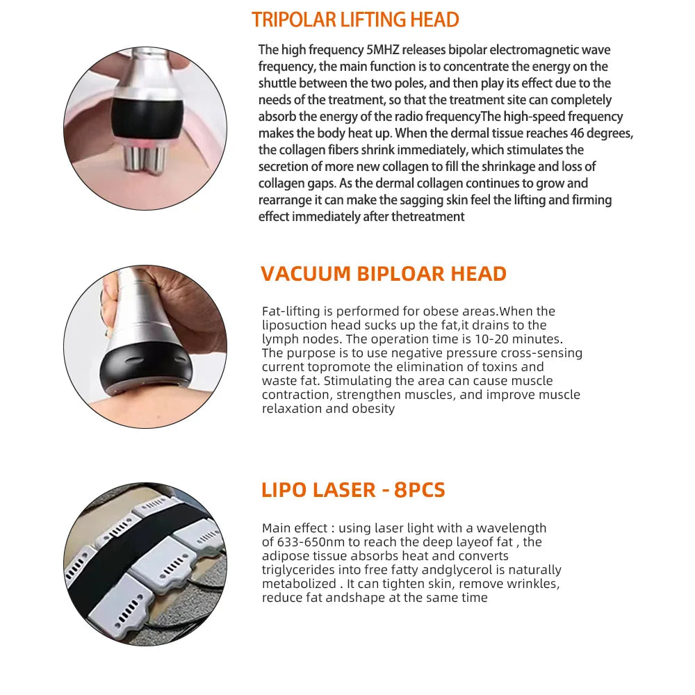 Ultrasonic Cavitation 6-in-1 Body Slimming Device - Tidesmit Body Shaping Massage Equipment Tidesmit