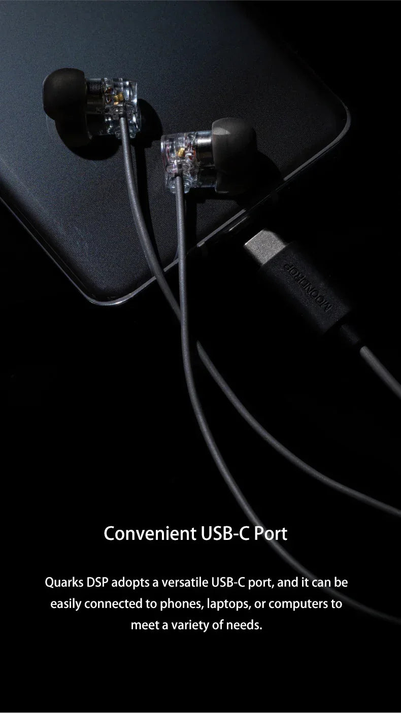 Moondrop Quarks Wired IEMs | Micro Dynamic Driver Earphones | Tidesmit Tidesmit