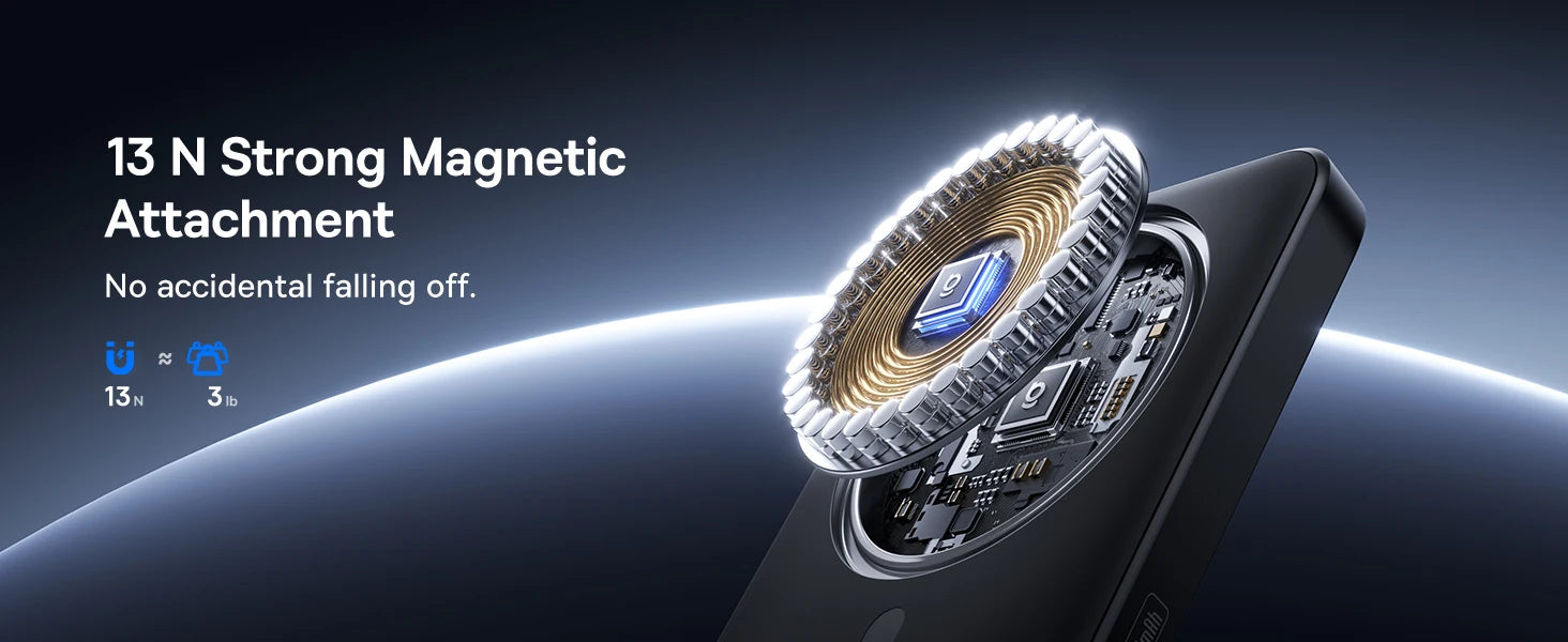 Magnetic Power Bank 10000mAh 15W Qi2 Wireless Fast Charger Tidesmit