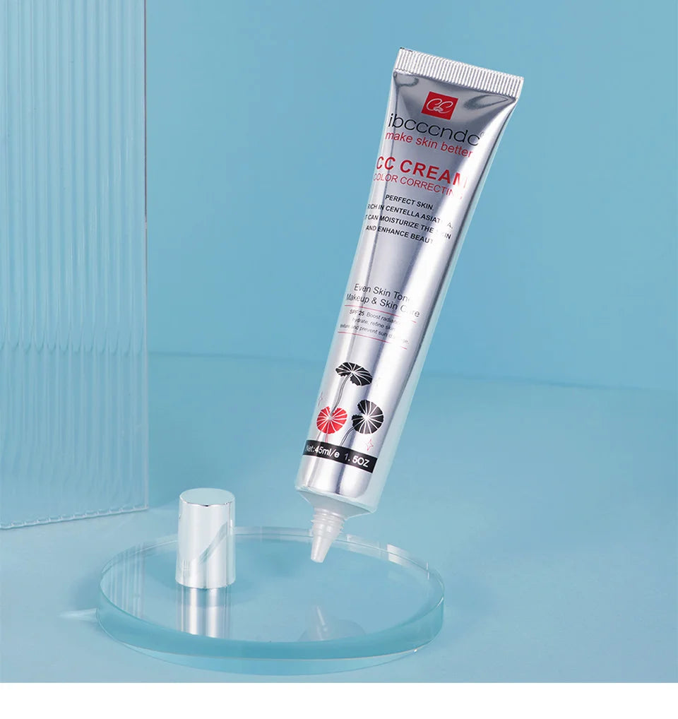 Tidesmit correcting CC cream moisturizing and waterproof face makeup texture close-up for lasting skin coverage