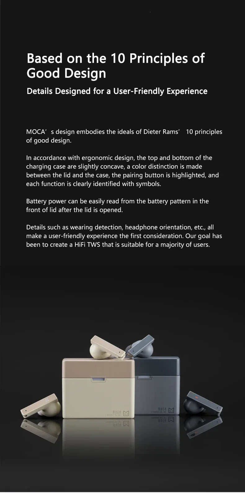Moondrop Moca ANC Wireless Earbuds | Low Latency TWS | Tidesmit Tidesmit