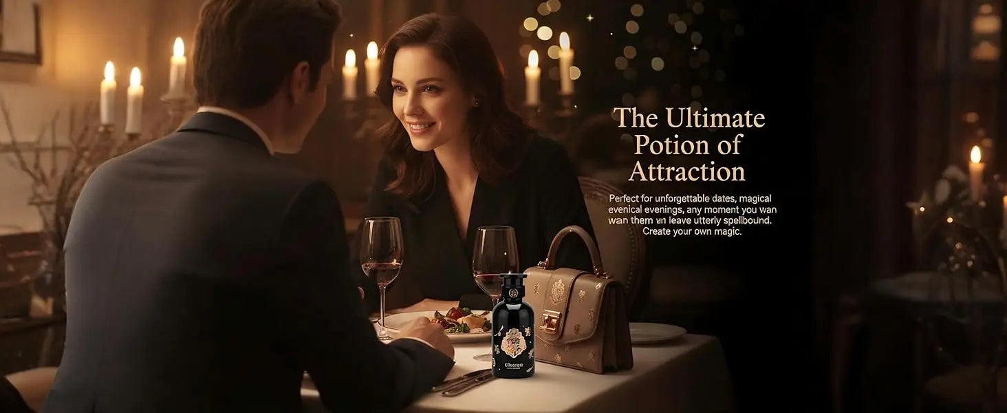 MINISO x Harry Potter unisex woody floral 50ml perfume spray. Elegant black glass bottle for men and women.