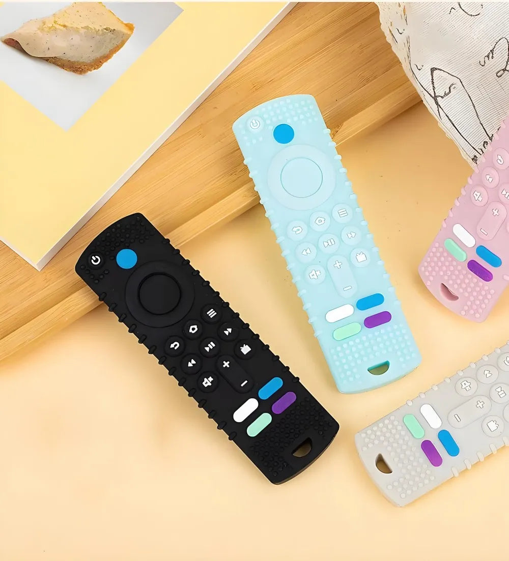1/4pcs Children's Teething Remote Control Silicone Material Baby Teething Toys Simulation Remote Control Toys Teething Teether