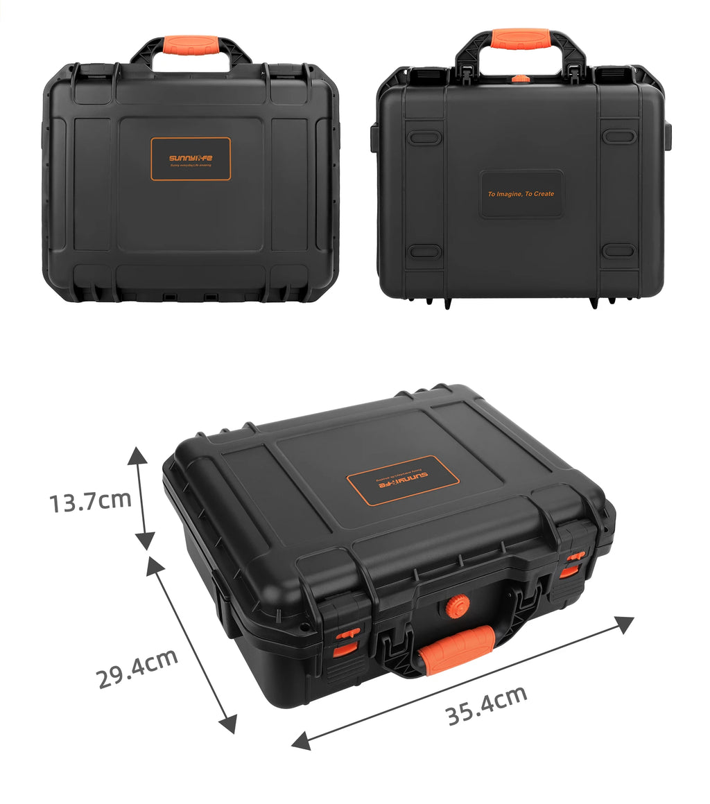 DJI Mini 5 Pro Carrying Case - Waterproof Hard Shell Black Tidesmit