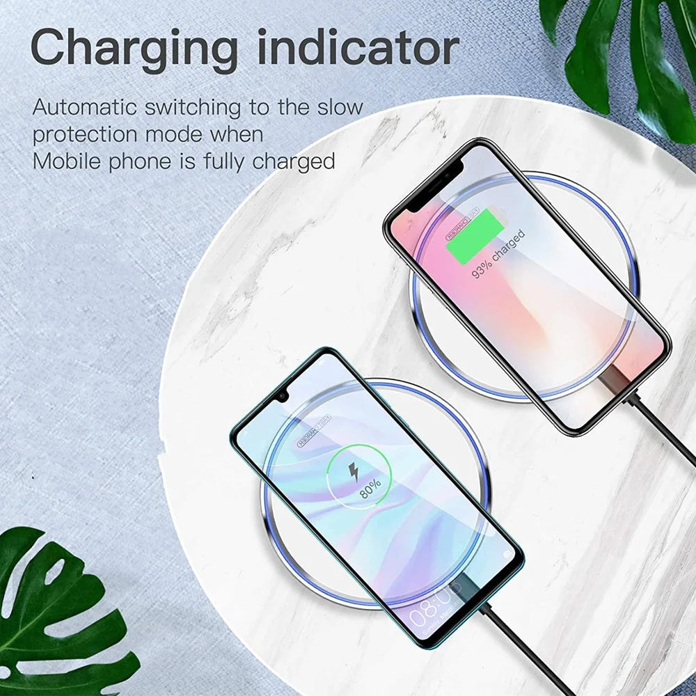 30W Fast Wireless Charger Dock - Qi Certified for iPhone & Android Tidesmit