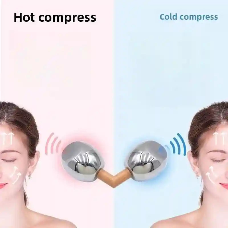 Eye Massage Instrument Stainless Steel Hot Cold Therapy Tool - 14.4cm Eye Massage Instrument Tidesmit