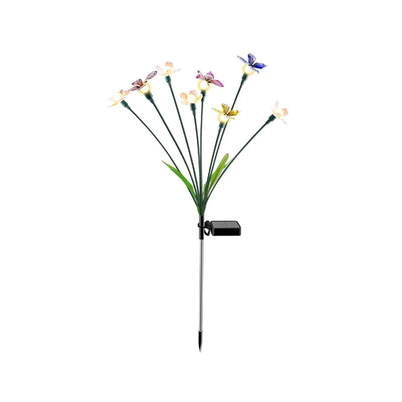 Solar Outdoor Light Butterfly Bobble Ball Swing Lamp Garden Yard Lawn Landscape Decor Light