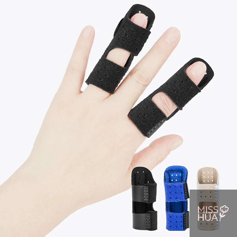 HUA  Adjustable Finger Corrector Splint Steel Plate Pain Relief Finger Brace Support Hand Splint Fix Strap Protector Breathable