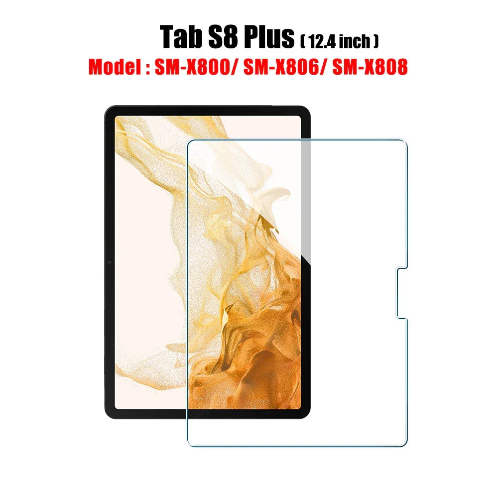 Samsung Galaxy Tab Tempered Glass Screen Protector - 9H Anti-Scratch Film Tab S8 Plus Tidesmit