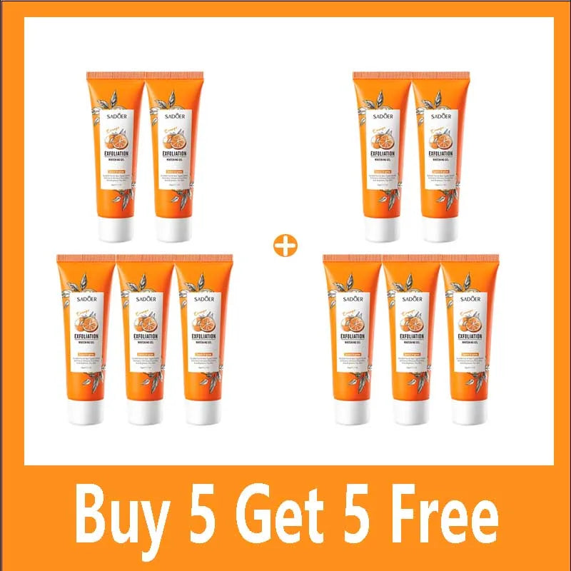 Orange Exfoliating Gel Facial Scrub for Pore and Blackhead Care Scrubs Treatments Buy 5 Get 5 Free Tidesmit