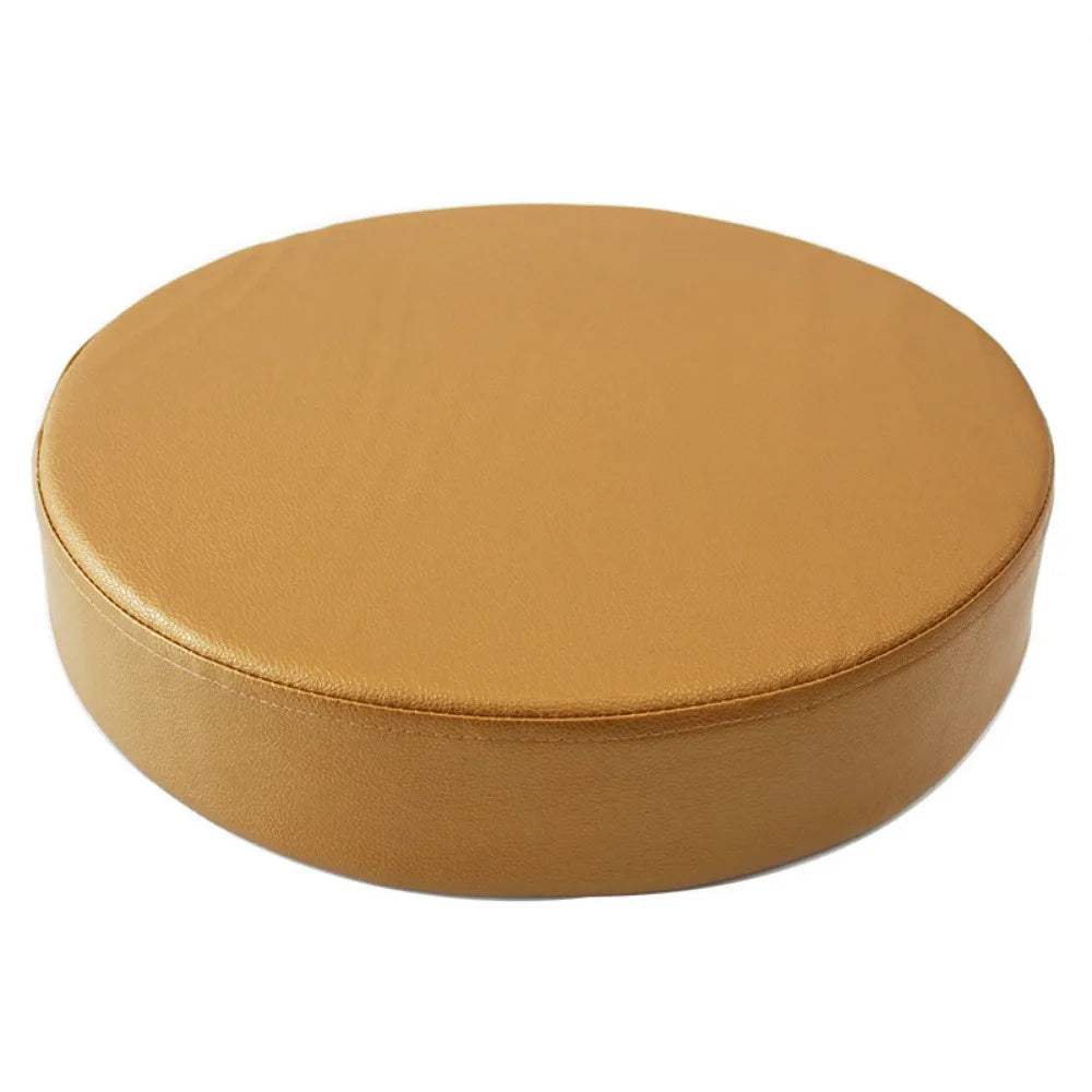 Simple Japanese Style Leather Round Cushion Thicken Soft Floor Cushion Waterproof Meditation Window Pillow for Home