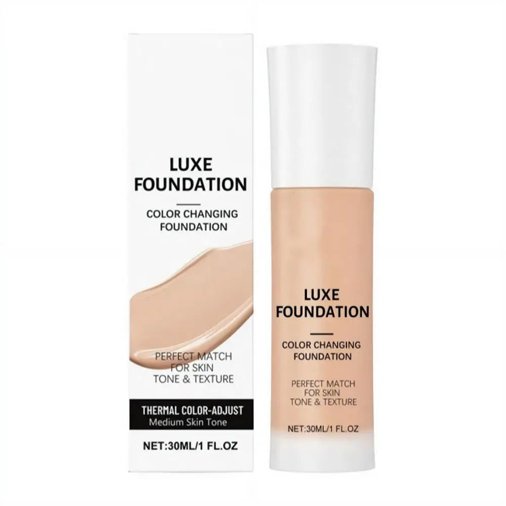 Tidesmit thermal color changing foundation and matte oil-control concealer for intelligent tone matching face makeup