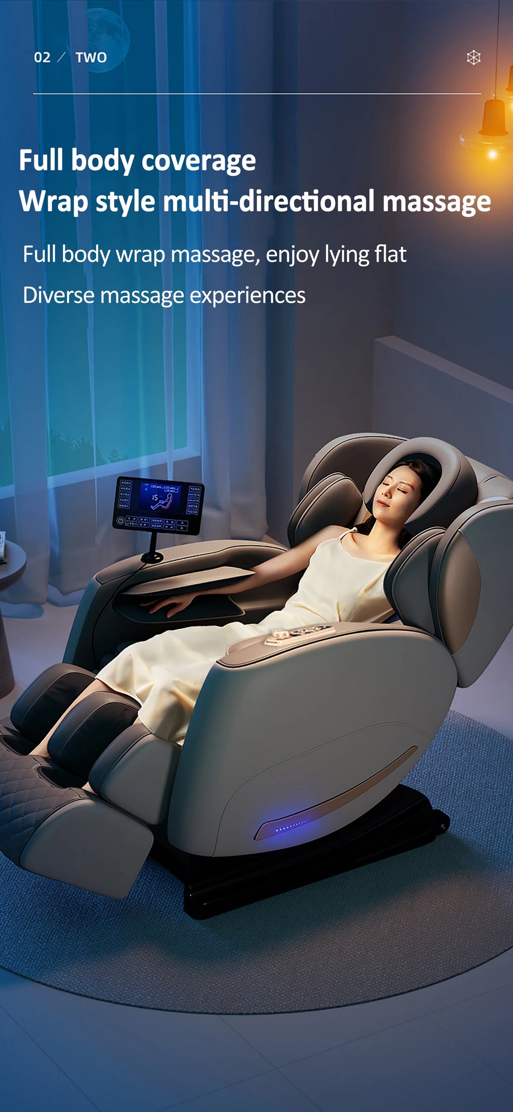 Massage Chair Zero Gravity Recliner with Heat Therapy & Bluetooth Massage Chairs Tidesmit