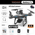 8K Camera Drone with Dual Lens Obstacle Avoidance - Foldable Quadcopter 8K-DC-1B Tidesmit