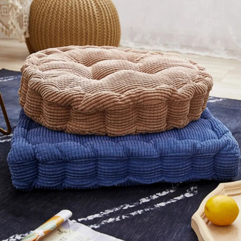 Meditation Floor Square Pillow For Seating On Floor Solid Tufted Thick Pad Cushion For Yoga Balcony Chair Seat Cushions Pouf 방석