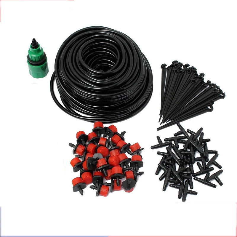 Adjustable Dripper Micro Nozzle Drip Irrigation Accessories PVC Hose DIY Garden Watering System Kit