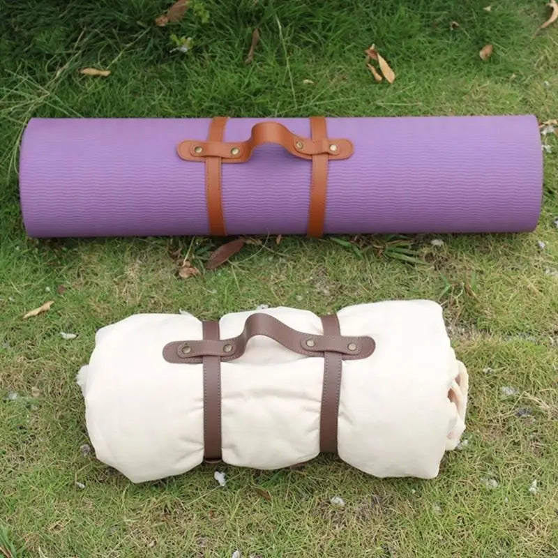 Yoga Mat Carries Camping Travel Rug Blanket Motorcycle Bedroll Strap