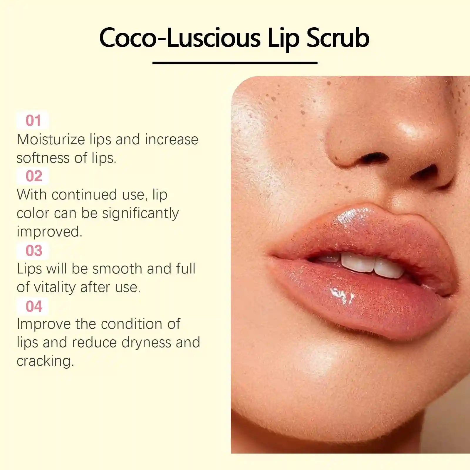 Turmeric Lip Scrub Exfoliator | Natural Moisturizing Lip Care | Tidesmit Lip Care Tidesmit