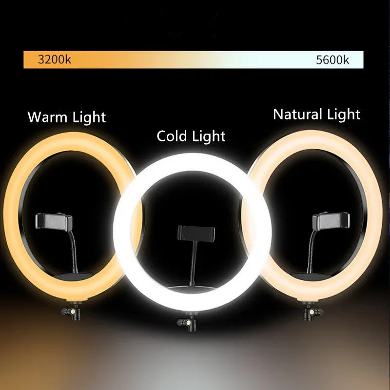 10 Inch LED Ring Light with Tripod for Professional Video Streaming Tidesmit