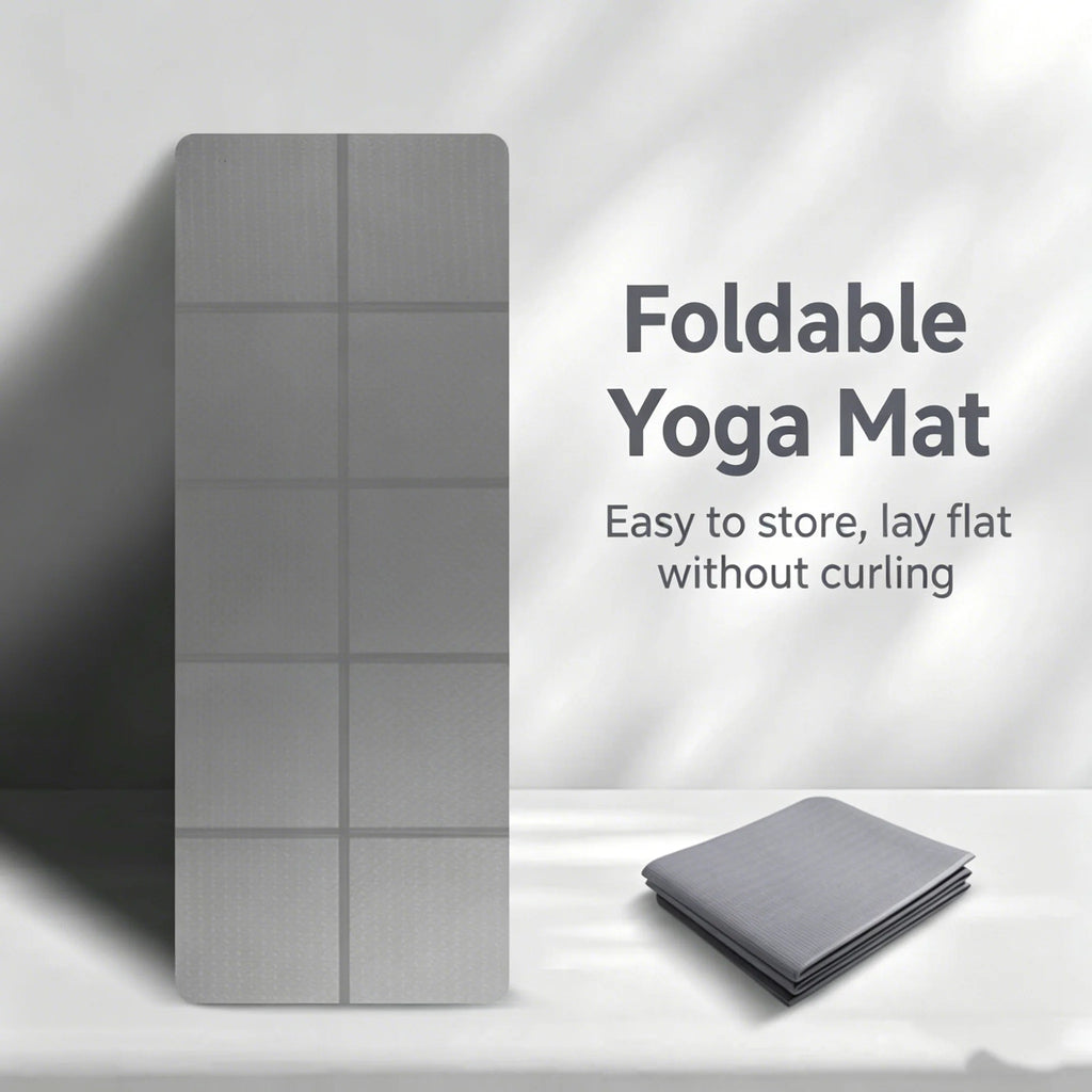 Yoga Mat 6/8mm Thickness Foldable TPE Exercise Mat For Travel Yoga Pilates Home Floor Workouts Gymnastics Mat Fitness Equipment