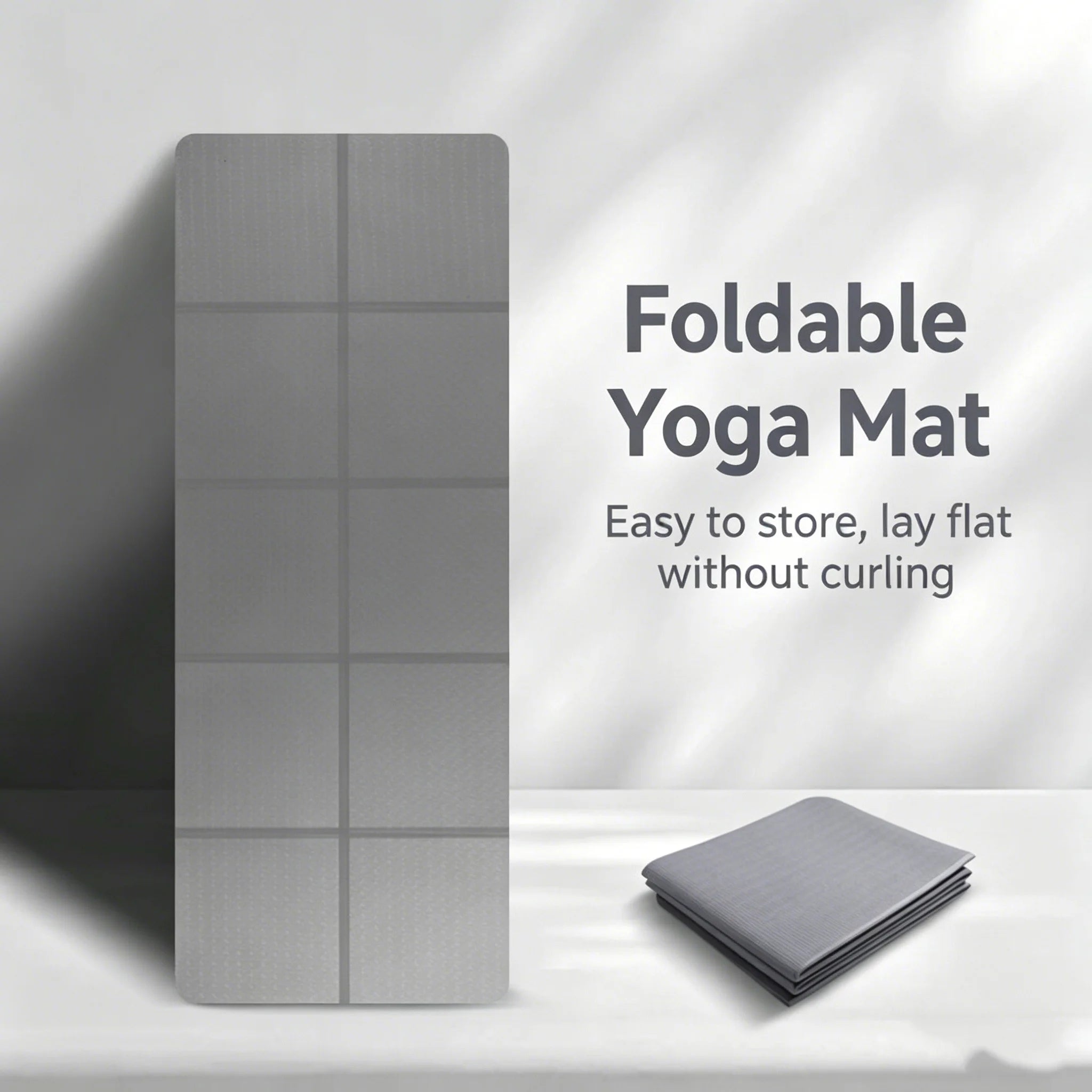 Yoga Mat 6/8mm Thickness Foldable TPE Exercise Mat For Travel Yoga Pilates Home Floor Workouts Gymnastics Mat Fitness Equipment