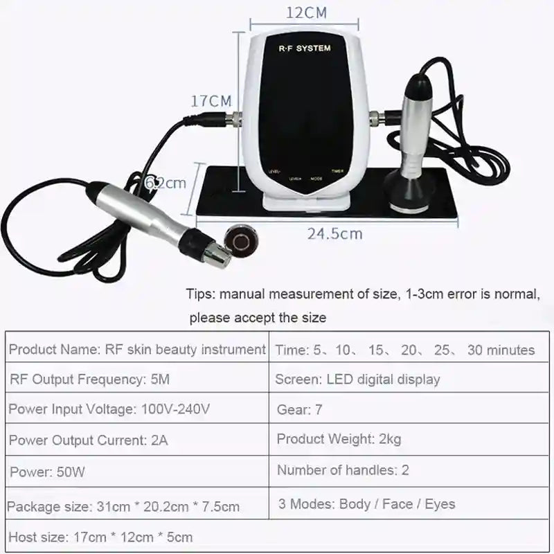 RF Skin Tightening Machine - Portable Face and Eye Lifting Device Eye Massage Instrument Tidesmit