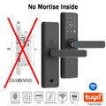 EU Warehouse Tuya Smart Fingerprint Door Lock APP Remote Unlock Password IC Card Key Temporary Code for Airbnb Home Office Fast Delivery