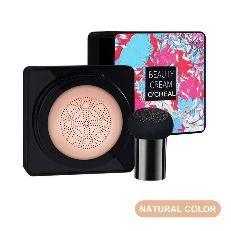 Tidesmit Mushroom Head BB Cream foundation shade swatch for seamless full coverage face makeup concealer application