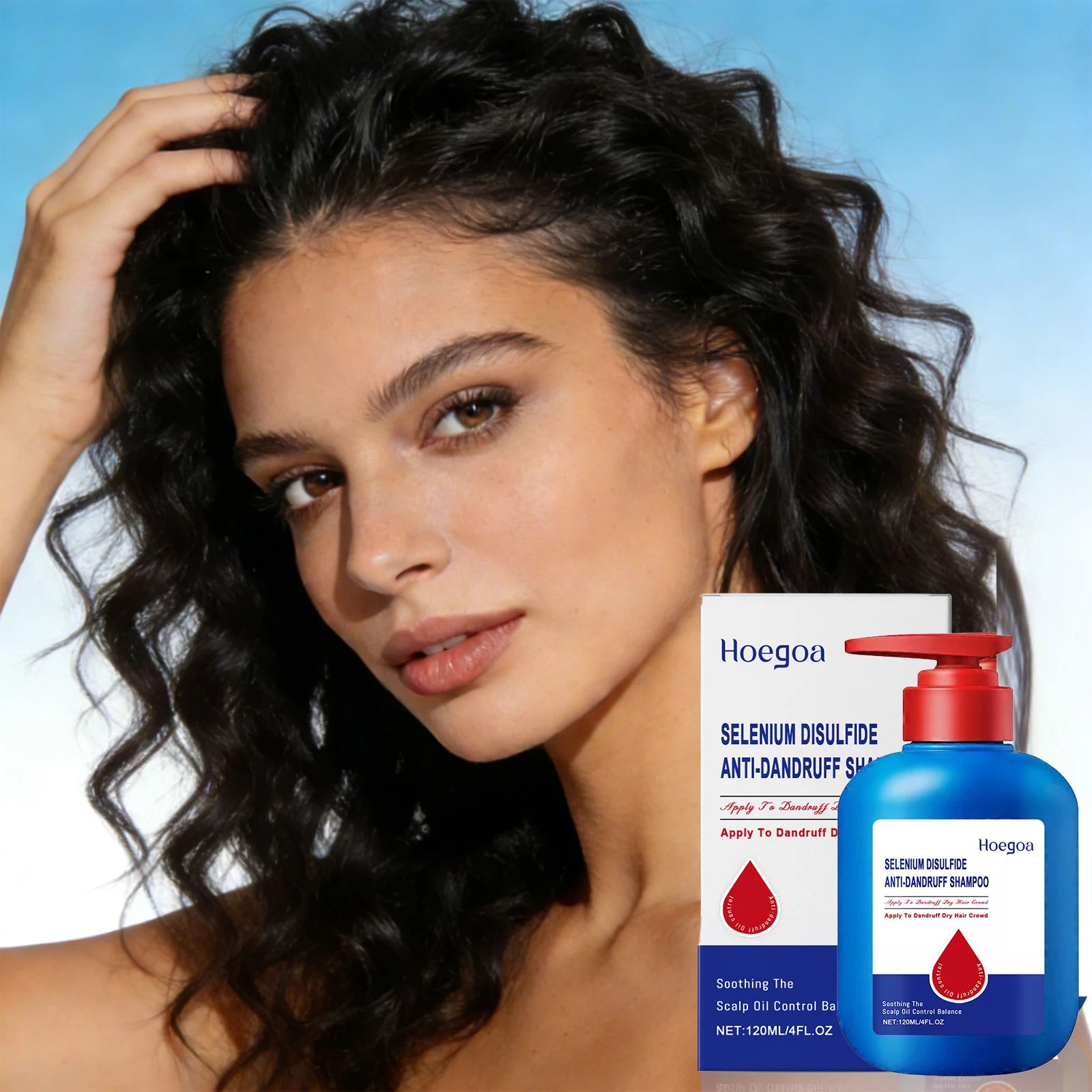 Selenium Disulfide Shampoo Anti-Dandruff Oil Control Repair Dry Hair Deep Clean Soothing Scalp Enhance Hair Luster Elasticity