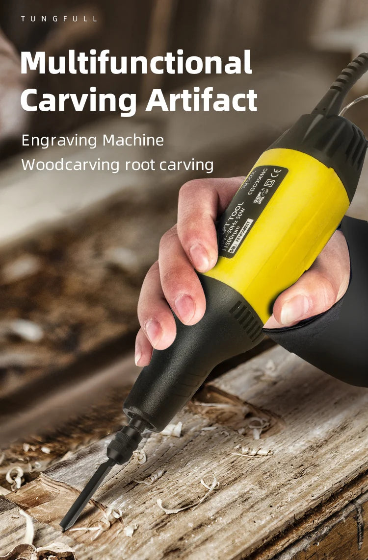 220V Electric Chisel Carpentry Root Carving Knife Tool Sculpture Carpenter Chisel Woodworking Tool Wood Carving Powerful Chisel