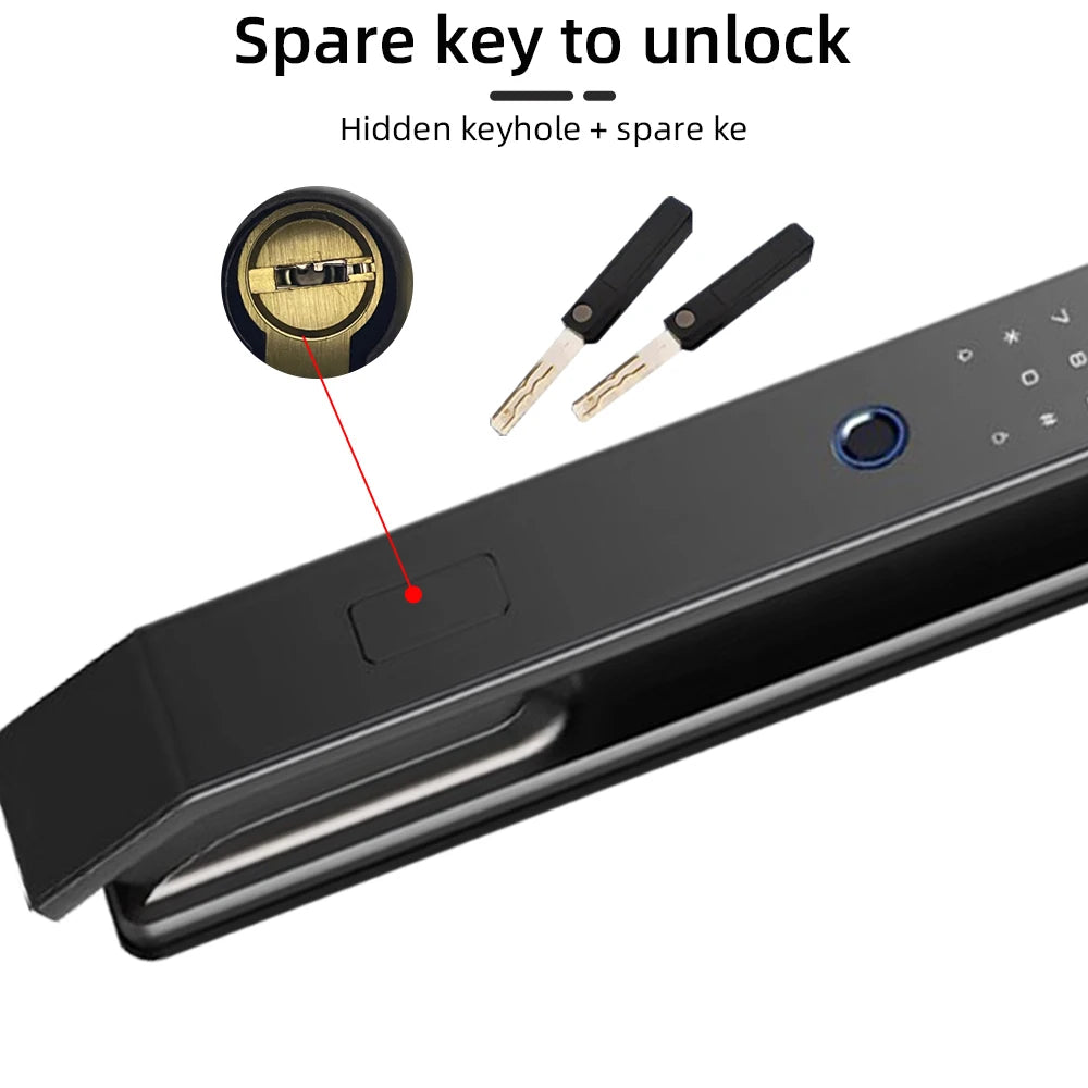 RAYKUBE DF14 Tuya WiFi 3D Face Recognition Digital Fingerprint Lock With Two-way Audio WiFi Camera Video Call APP Remote Unlock