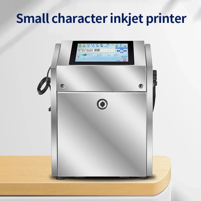 Manufacturer Direct Sales High-speed Touch Screen 6-line Small Character Inkjet Printer QR Code Production Date Barcode Printer