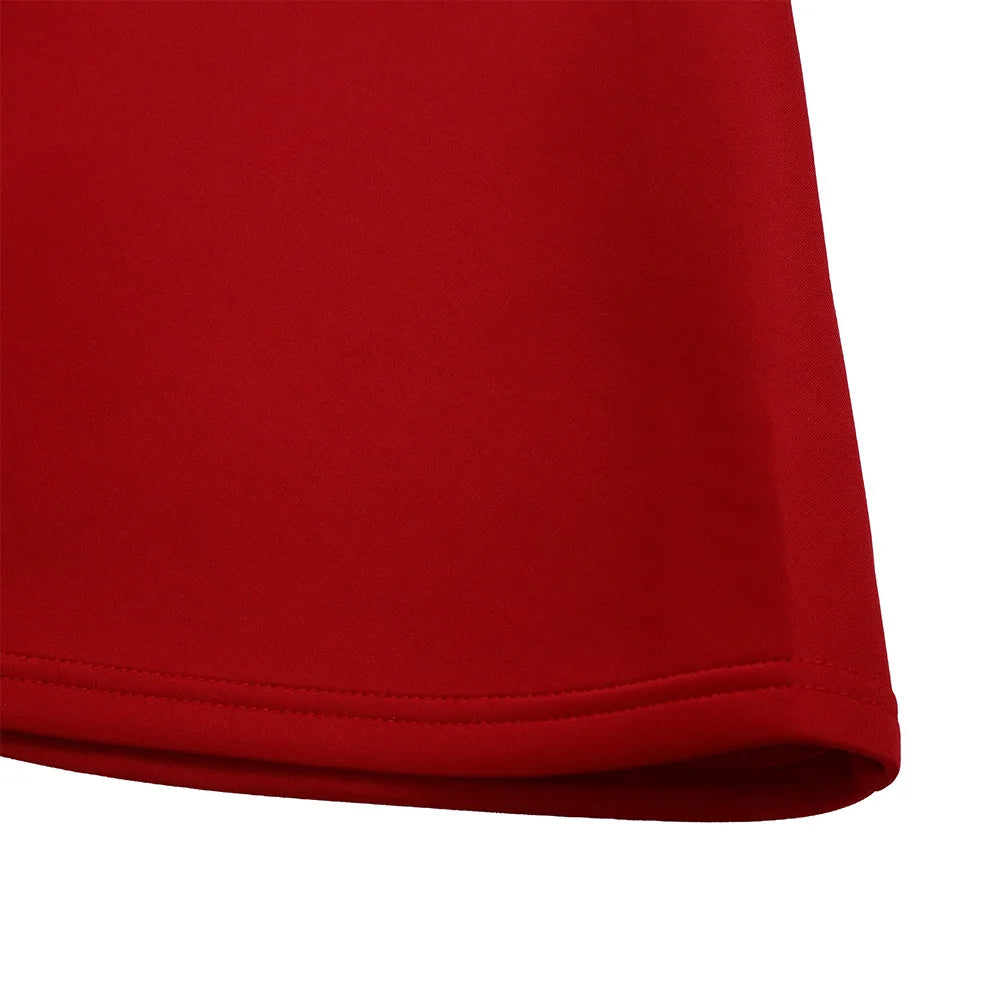Elegant Pure Color Maxi Dress Evening Gown A- Line Skirt Polyester Fabric round Neck Short Sleeve High Waist Midi Dress