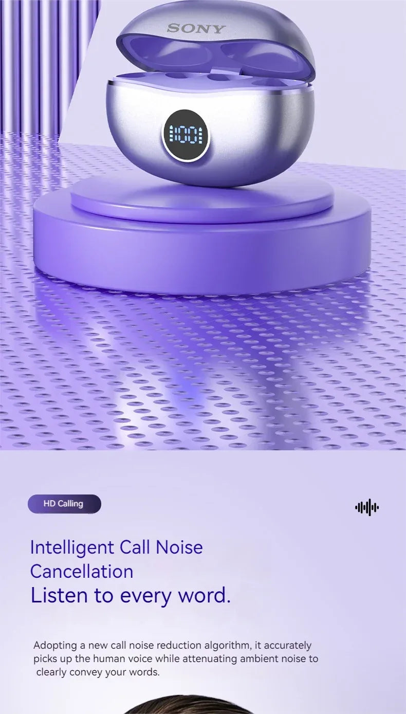 Original SONY Ear clip OWS Wireless Bluetooth Ear Clip Headphones sports Gaming Headset HIFI Surround Sound Earbuds With Mic Tidesmit