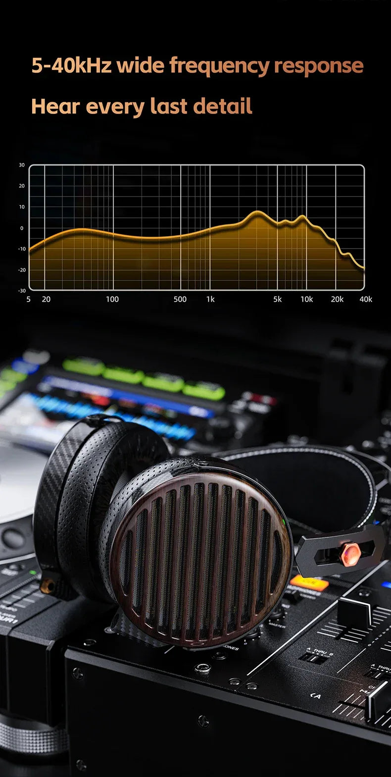 FiiO FT7 Open-Back Planar Headphones 106mm Driver | Tidesmit Tidesmit