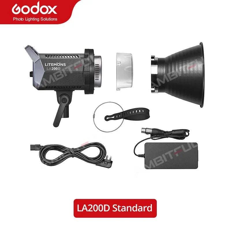 LED Video Light 230W Studio Lighting with Bowens Mount LA200D Tidesmit