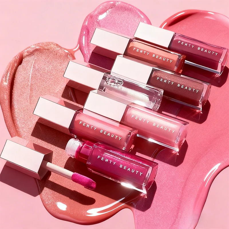 Tidesmit Fenty Beauty transparent multicolor glitter lip plumper gloss for moisturizing shine and liquid lipstick
